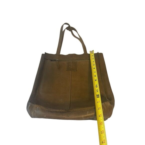 Harbour 2nd Lotte Leather Tote Anchor Studded Shoulder Bag Distressed - Picture 8 of 13